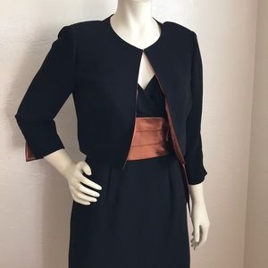 Jessica Howard two piece dress set black & copper